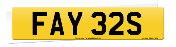 Registration number FAY 32S